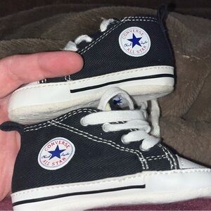 Converse Baby Black and White High-Tops